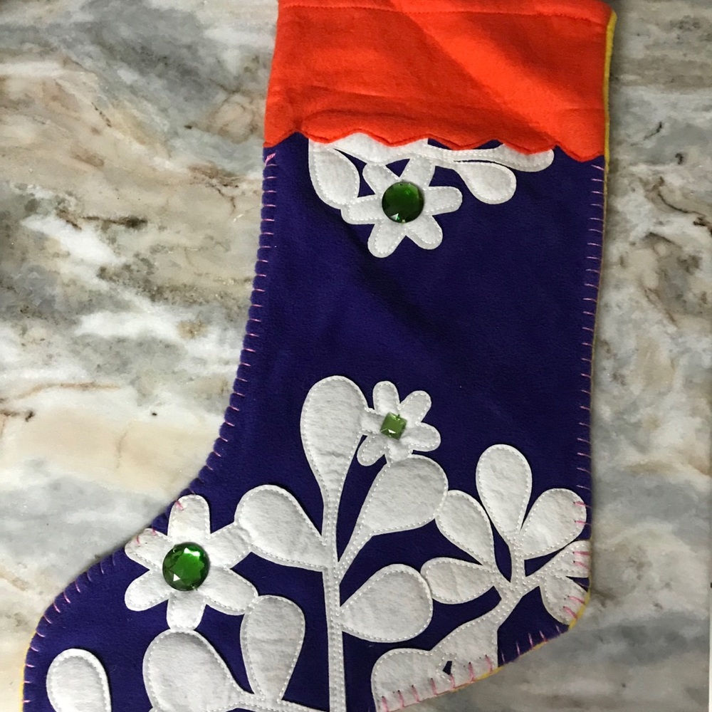 Felt holiday stocking
